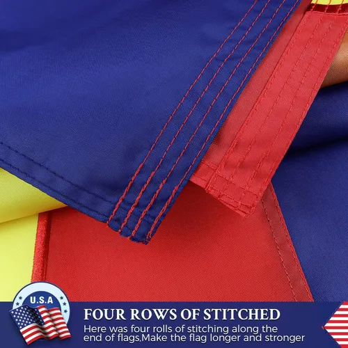 Miniatura 3 de Bandera del estado de Arizona doble cara 3x5 para exteriores, las banderas AZ más duraderas, nailon resistente 210D, rayas cosidas, estrella