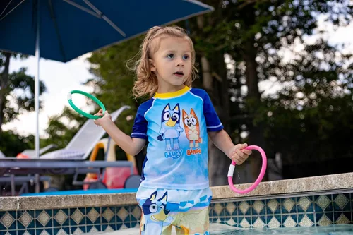 Miniatura 5 de Bluey Bingo Chilli - Conjunto de traje de baño y camiseta de camiseta para mamá