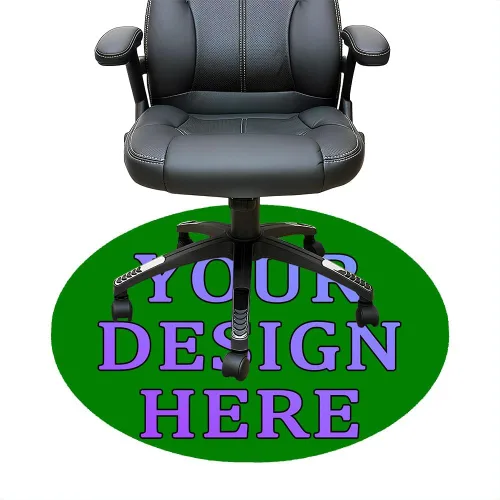 Miniatura 88 de Tapete redondo personalizado para silla de escritorio de oficina, diseño de tu propio logotipo de foto, texto, alfombrillas circulares