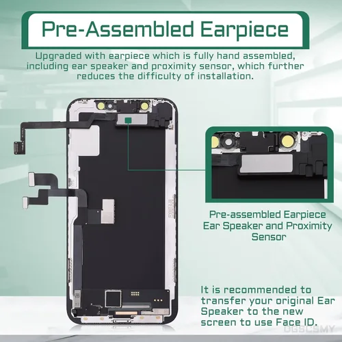 Miniatura 3 de [OLED] para iPhone X Reemplazo de pantalla con altavoz frontal Sensor de proximidad 5.8 pulgadas OLED para iPhone 10 3D pantalla táctil