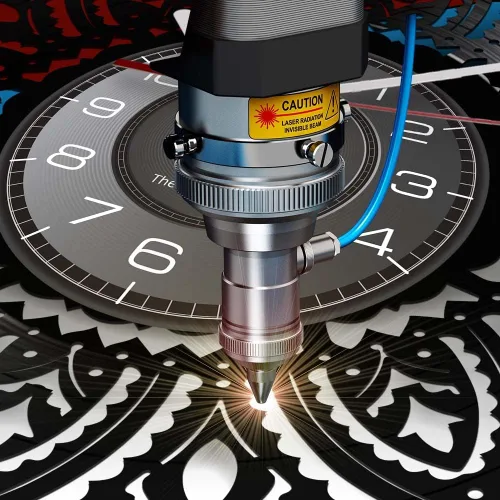 Miniatura 8 de Reloj de pared de disco de vinilo con forma de loto de mandala de 12 pulgadas, diseño moderno de flor, silencioso, de cuarzo, sin tictac, reloj