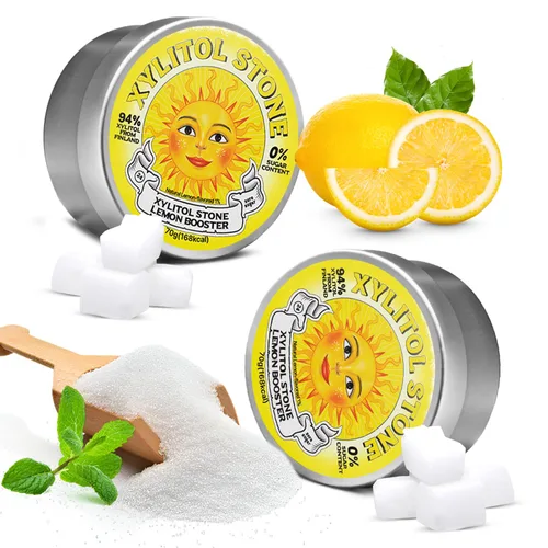 Miniatura 11 de Xylitol Stone Caramelos sin azúcar - Veganos y compatibles con dieta cetogénica, caramelos duros únicos sin azúcar - Dulces con 100% sabor natural