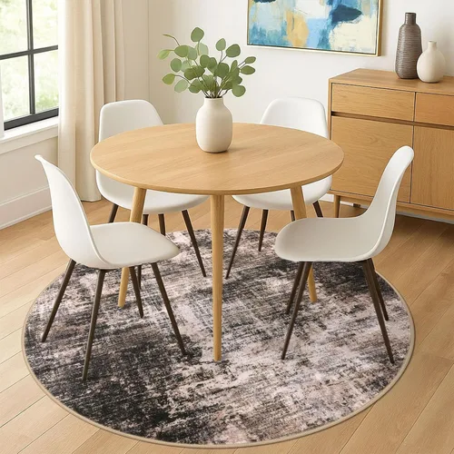 Miniatura 1094 de IOHOUZE Alfombra abstracta lavable de 3 x 12 pies para pasillos, antideslizante para cocina, camino de entrada de lana sintética para interiores
