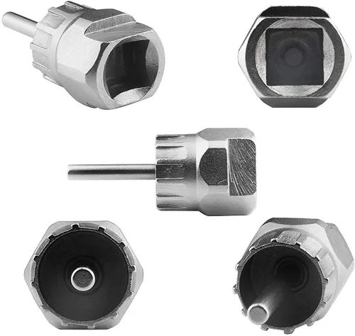 Miniatura 4 de Oumers Herramienta de extracción de casete de bicicleta, herramienta de extracción de rueda libre de casete con látigo de cadena y llave auxiliar