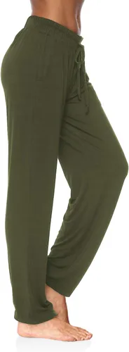 Miniatura 3 de DIBAOLONG - Pantalones de yoga para mujer, pierna ancha, cómodos, con cordón, casuales, sueltos, pierna recta, pantalones de entrenamiento