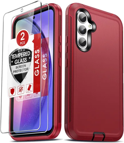 Miniatura 55 de LeYi Funda compatible con Samsumg Galaxy A05 4G: Galaxy A05 4G con resistente a los golpes, 3 en 1 de cuerpo completo, protección resistente
