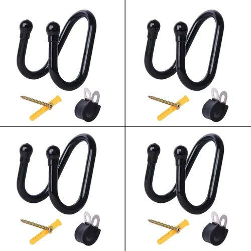 Miniatura 3 de Paquete de 4 soportes de montaje en pared ajustables para espada, espada, daga, hacha, hoja de llave vertical u horizontal