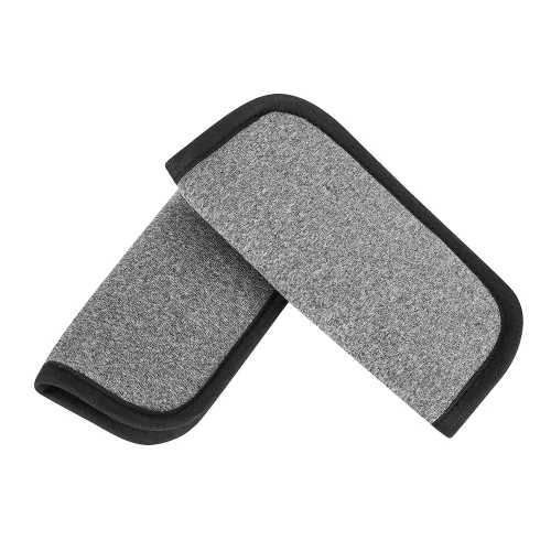 Miniatura 7 de Accmor Fundas de correa de asiento de automóvil para bebés y niños, fundas de correa de asiento de automóvil, almohadillas de hombro, fundas de Gris