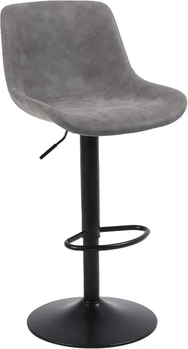 Miniatura 16 de Juego de 2 taburetes de bar, taburetes de bar giratorios de altura de mostrador con respaldo, sillas de bar ajustables, taburete alto sin brazos