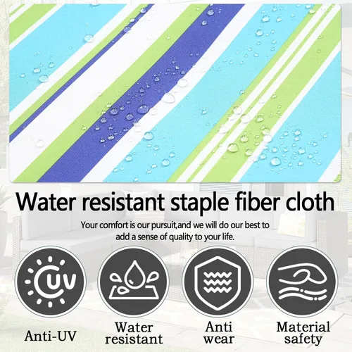 Miniatura 4 de 14 Fundas de Cojines para Exteriores de Repuesto Lavables Impermeables Resistentes a UV con Cremallera para Sofá de 6 Plazas Fundas Deslizantes