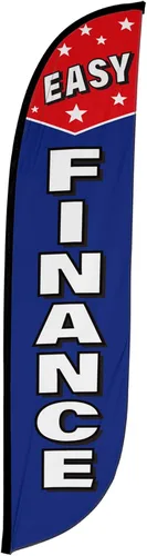 Miniatura 26 de LookOurWay Bandera de plumas, bandera publicitaria de 12 pies de alto para promoción de negocios y eventos, solo bandera, detalles automáticos
