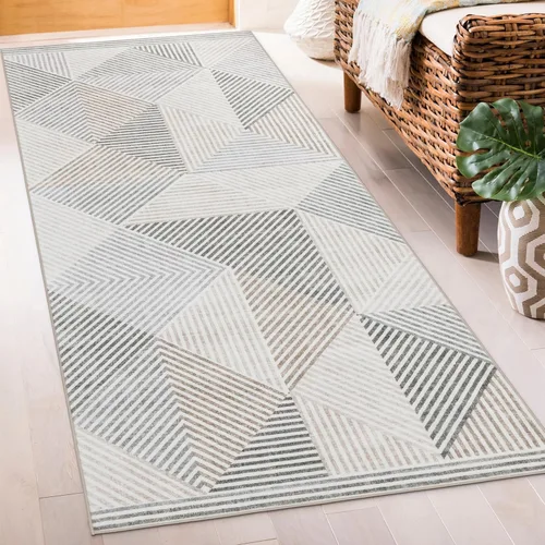 Miniatura 19 de ReaLife Rugs Alfombra Pasillo Lavable a Máquina - Sala de Estar Dormitorio Baño Cocina Entrada Oficina - Acolchada Pelo Bajo Resistente a Manchas
