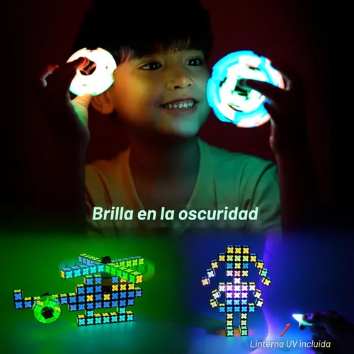 Miniatura 7 de TOSY Cubo Magnético 4x4 - 70 Bloques, 560 Imanes, Multiuso: Bloques de Construcción Creativos, Fidget Spinner Transformable, Rompecabezas/Cubo Cubo
