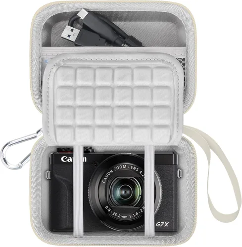 Miniatura 9 de Lacdo Funda para cámara Canon PowerShot G7 X Mark III/PowerShot G7 X Mark II 4K Vlogging Cámara de Vlogging, bolsa de transporte para cámara