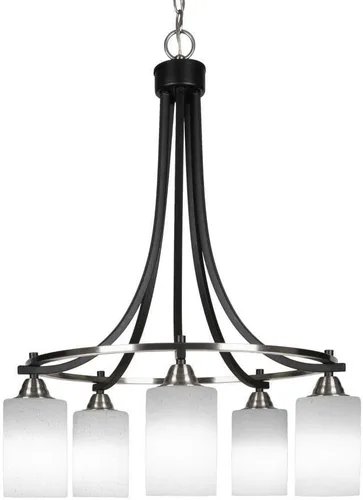Miniatura 6 de Toltec Lighting Paramount 3405-BN-3001 - Lámpara de araña (5 luces, níquel cepillado)