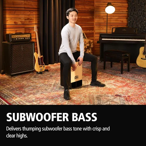 Miniatura 2 de Meinl Subwoofer Bass Cajon Box Drum con trampas internas - NO FABRICADO EN CHINA - Superficie de juego de fresno blanco americano, GARANTÍA DE 2