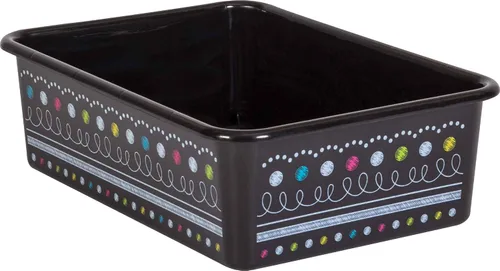 Miniatura 2 de Teacher Created Resources Chalkboard Brights - Contenedores de almacenamiento de plástico grandes, paquete de 6