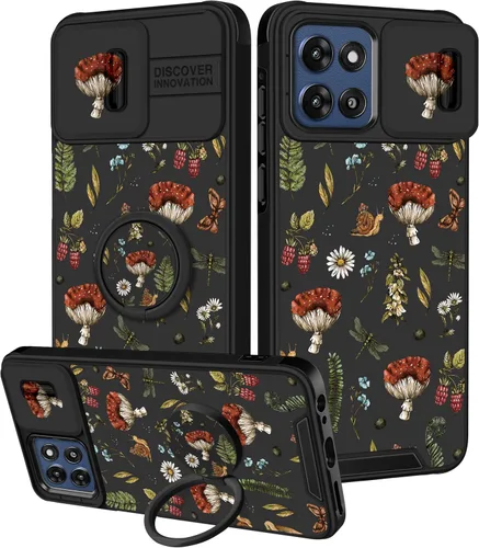 Miniatura 29 de para Moto G 5G 2023 funda - Cubierta de teléfono linda con corazón para mujeres y niñas, diseño único negro con cubierta deslizante para la cámara
