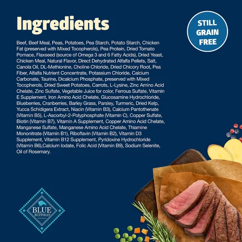 Miniatura 5 de Blue Buffalo Freedom - Alimento seco natural para perros adultos, sin granos, 24 libras