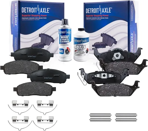 Miniatura 133 de Detroit Axle - Pastillas de Freno Delantero para Nissan Altima Maxima Sentra 350Z Cube Juke Versa INFINITI G20 G35 I30 I35 Suzuki SX4, Pastillas