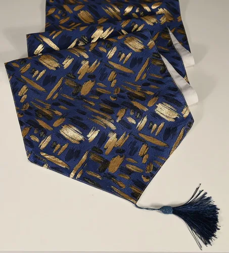 Miniatura 2 de HoliSelear Camino de mesa de otoño jacquard colorido con purpurina de varios tamaños, 90 pulgadas de largo, 13 x 90 pulgadas, para escritorio