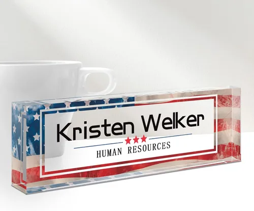 Miniatura 47 de Placa de Nombre Personalizada para Escritorio, Placas de Nombre Personalizadas para Escritorios, Placa de Nombre Personalizada de Acrílico