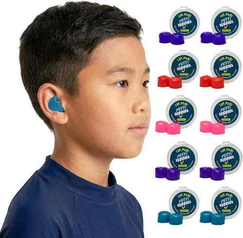 Earvolution Putty Buddies Tapones para los oídos para nadar y bañarse, inventados por médicos, fabricados en Estados Unidos, tapones de silicona