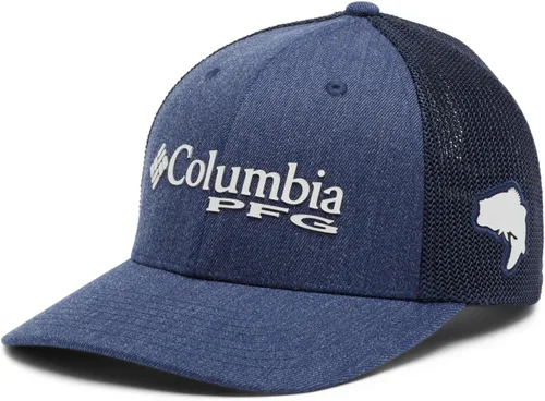 Miniatura 735 de Columbia - Gorra de malla con bandera con árboles unisex para adultos, corona alta