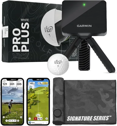 Miniatura 13 de Garmin Approach R10 Monitor de lanzamiento de golf portátil con pelotas Vice Pro Plus Practica en casa o en el campo de conducción Métricas
