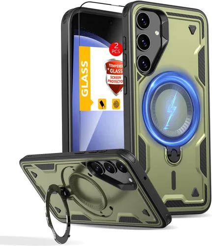 Miniatura 117 de Funda magnética para Google Pixel 9A compatible con cargador inalámbrico MagSafe, para Pixel 9A, funda de teléfono integrada de 360 °, con 2