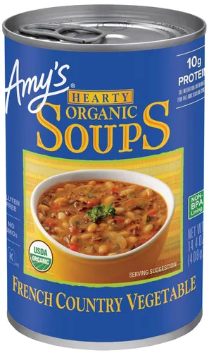 Miniatura 16 de Sopa Amy's, vegana, sin gluten, orgánica de verduras italianas rústicas (champiñones, arroz integral y frijoles) 14 oz (paquete de 12)