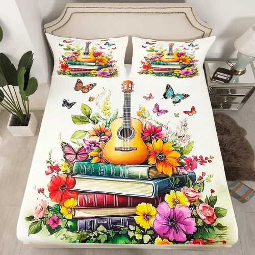 Miniatura 14 de Erosebridal Sábana bajera ajustable de moda de los años 90, tamaño individual para niños, adolescentes y adultos, sábanas de cama con cinta de radio