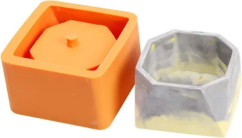 Miniatura 7 de NICOLE Molde de silicona para maceta, moldes de cemento para cenicero, moldes para plantas suculentas
