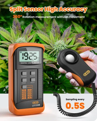 Miniatura 2 de Dr. Meter LX1330B iluminancia Digital/luz metro, 0 - 200,000 Lux Luxmeter