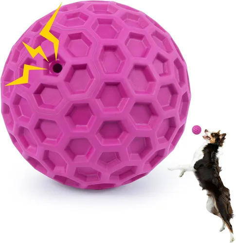 Miniatura 9 de DISSKNIC Pelotas chirriantes indestructibles para perros, juguetes interactivos para perros masticadores agresivos, razas grandes para aliviar