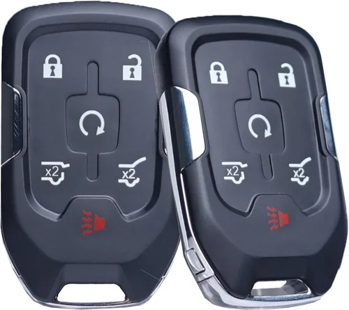 Miniatura 7 de SUPALAND Llavero de Reemplazo para Coche Compatible con Chevy Suburban Tahoe GMC Yukon/Yukon XL Denali 2015-2020 Arranque por Botón 6 Botones