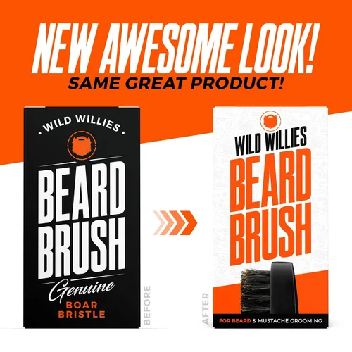Miniatura 7 de Wild Willies Cepillo de Cerdas de Jabalí Natural para Cabello y Barba - Cepillo Multiusos de Cerdas de Jabalí para Peinar el Cabello Hacia Atrás