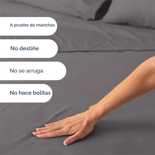 Miniatura 5 de Juego de sábanas de 6 piezas tamaño King - Cómodas, transpirables y refrescantes - Juego de ropa de cama de lujo para hotel ultrasuave con bolsillos