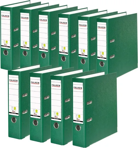 Miniatura 24 de Archivos de plástico originales Falken PP-Color. Fabricado en Alemania. Carpeta de anillos DIN A4 de 2.0 in de color pastel Aqua Carpeta de archivos