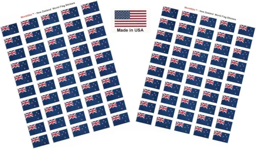 Miniatura 250 de 100 calcomanías de la bandera de Alaska; 1.5" x 1" hechas en Estados Unidos, calcomanías autoadhesivas de la bandera del estado para álbumes