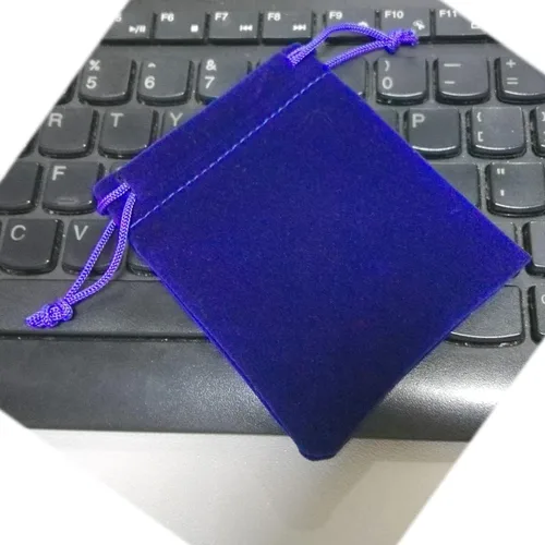 Miniatura 5 de GYBest Mejor Promoción al por mayor - Bolsas de joyería de tela de terciopelo negrobolsas de cordón (azul, 50pcs-3 "* 4 "-terciopelo)