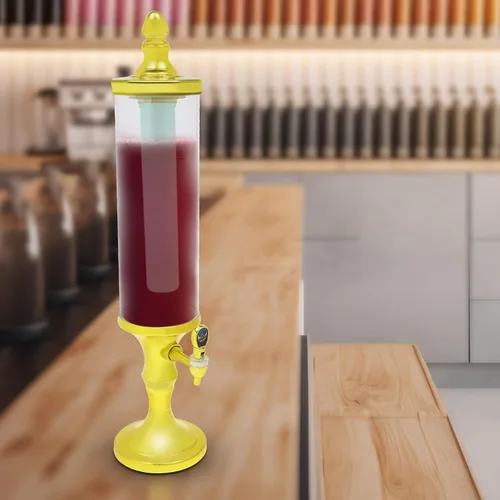 Miniatura 7 de Dispensador de torre de cerveza de 3 litros con tubo de hielo y dispensador de cerveza de mesa ligera, 3.2 cuartos de galón /102 onzas, dispensador