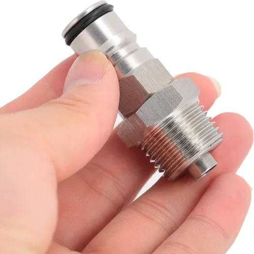 Miniatura 4 de TOPINCN Ball Lock Post 18 Ball Lock Adapter Lock Post Lock Male 1/2In Npt Kit Adaptador de rosca con para barriles Kegging