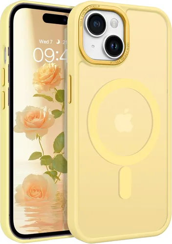 Miniatura 20 de BENTOBEN Compatible con iPhone 15 Plus, Funda de teléfono magnética translúcida mate delgada a prueba de golpes [Compatible con MagSafe] Funda