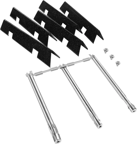 Piezas de repuesto para parrilla Weber Spirit I & II 300 Series con control frontal, barras aromatizadoras 7636 mejoradas de 15.3 pulgadas y
