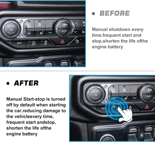 Miniatura 2 de Eliminador de parada de arranque automático para Jeep Wrangler JL JLU 2018-2024, cable de sistema de motor Plug Play de fácil instalación