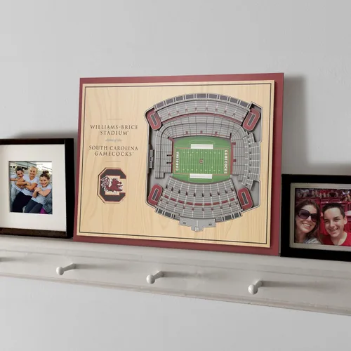Miniatura 2 de YouTheFan NCAA South Carolina Gamecocks Arte de Pared 3D StadiumView de 5 Capas - Estadio Williams-Brice