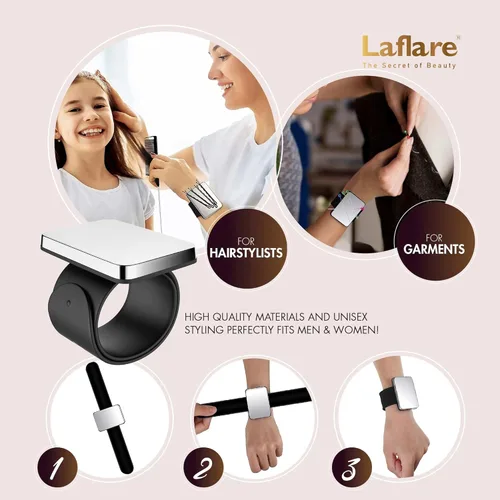 Miniatura 5 de Laflare Rejilla de trenzado para cabello con juego de peine, pulsera de gel trenzado y pinza para el cabello, estante para el cabello
