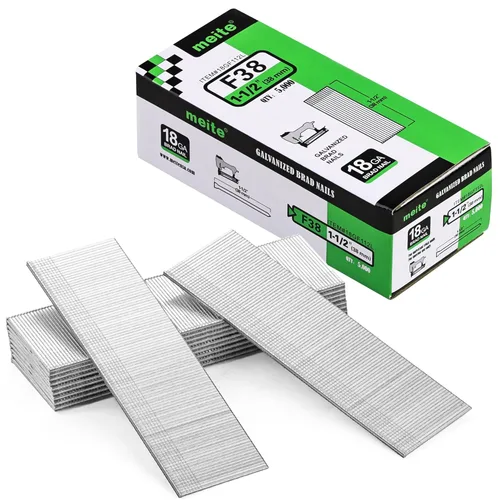 Miniatura 13 de meite F19 Brad Nilas, Clavo galvanizado calibre 18 de 3/4 pulgadas para pistola de clavo neumática eléctrica (12 cajas)