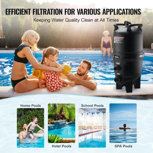 Miniatura 6 de Happybuy Cartucho filtro de piscina, área de 325 pies cuadrados, sistema de filtración enterrado/sobre el suelo, a prueba de fugas, para jacuzzis